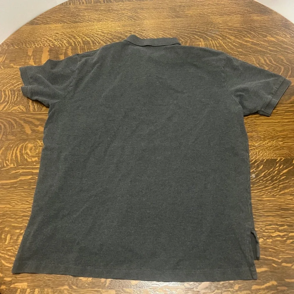 Polo Ralph Lauren Polo Shirt Mens XL Charcoal Gray Purple Pony Logo Cotton